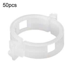 50/100Pcs Clear Hanging Plastic Vegetables Plant Vine Gardening Tool Clips Clamp