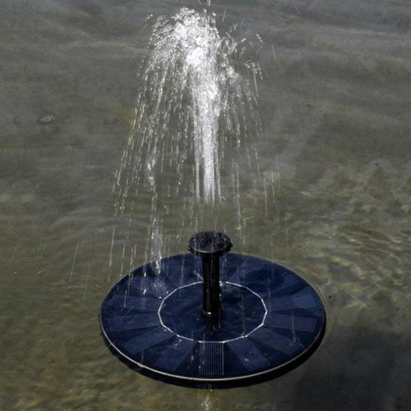 Hobbylane Round Solar Fountain Floating Water Fountain Fontaine For Garden Decoration Solar Fontein Pool Pond Waterfall