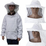 Protective Beekeeping Jacket Veil Smock Equipment Bee Keeping Hat Sleeve Suit