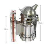 Beekeeping Smoker Stainless Steel Equipment Hive Box Tool Supplies For Beehive Bee Manual Smoke Maker With Hanging Hook Tools